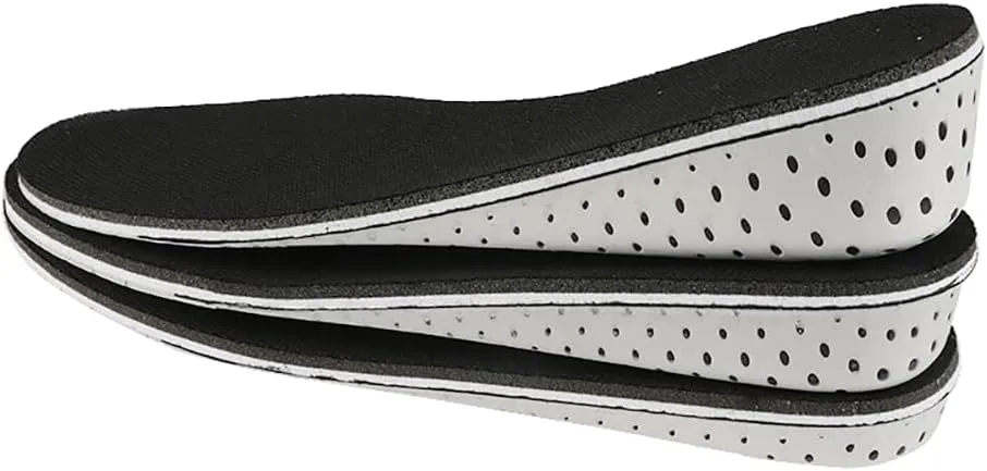1 Pair Memory Foam Height Increase Insole Full Length Height Increasing Inserts Heel Lifting Inserts Shoe Lifts Pads Elevator Insoles 4cm