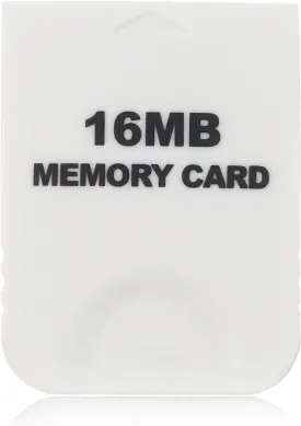 16MB(251 Blocks) High Speed Gamecube Memory Card, Game Memory Card Compatible for Nintendo Gamecube and Wii Console Accessory Kits - White