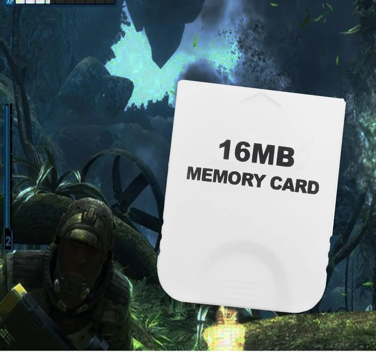 16MB(251 Blocks) High Speed Gamecube Memory Card, Game Memory Card Compatible for Nintendo Gamecube and Wii Console Accessory Kits - White