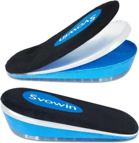 3 Layers Adjustable Heel Wedge Lift for Leg Length Discrepancies, Height Increase Insoles for Heel Pain, Achilles Tendonitis, Gel Shoe Heel Cushions Cups for Men and Wowen(Large)