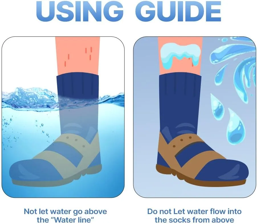ABDEEZ The Wudhu Socks  Waterproof Socks for Men & Women Breathable for Outdoor Activities