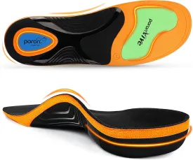 Ailaka Work Boot Insoles for Standing All Day, High Arch Support Insoles for Men Women, Comfort Cushion Shock Absorption Orthotic Inserts for Flat Feet Plantar Fasciitis