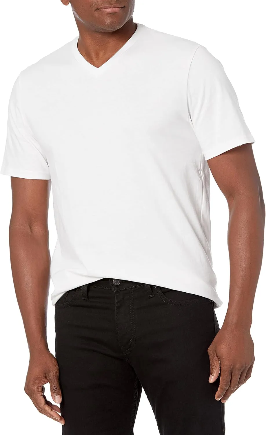 Amazon Essentials Men's Short-Sleeve V-Neck T-Shirts, Pack of 2