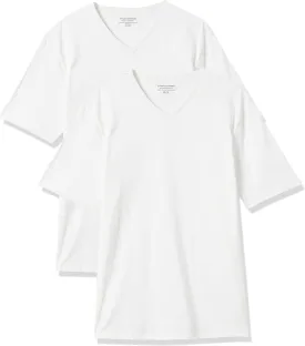 Amazon Essentials Men's Short-Sleeve V-Neck T-Shirts, Pack of 2