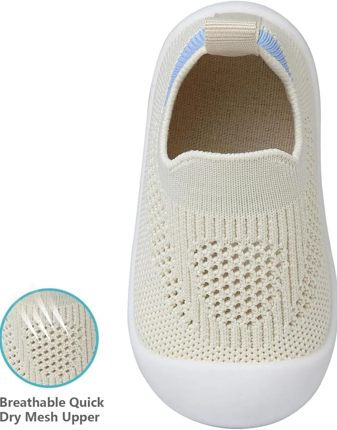 Baby Toddler Walking Shoes Boys Girls Sandal Breathable Sneakers Shoes for Walking Running with 5 Packs Anti Slip Knee Pad Protectors 18-24 months