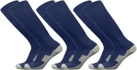 Baseball Socks 3 Pairs for Kid Youth Adult(4-20 Years Old) Team Sport Athletic Soccer Socks Cushion Softball Socks