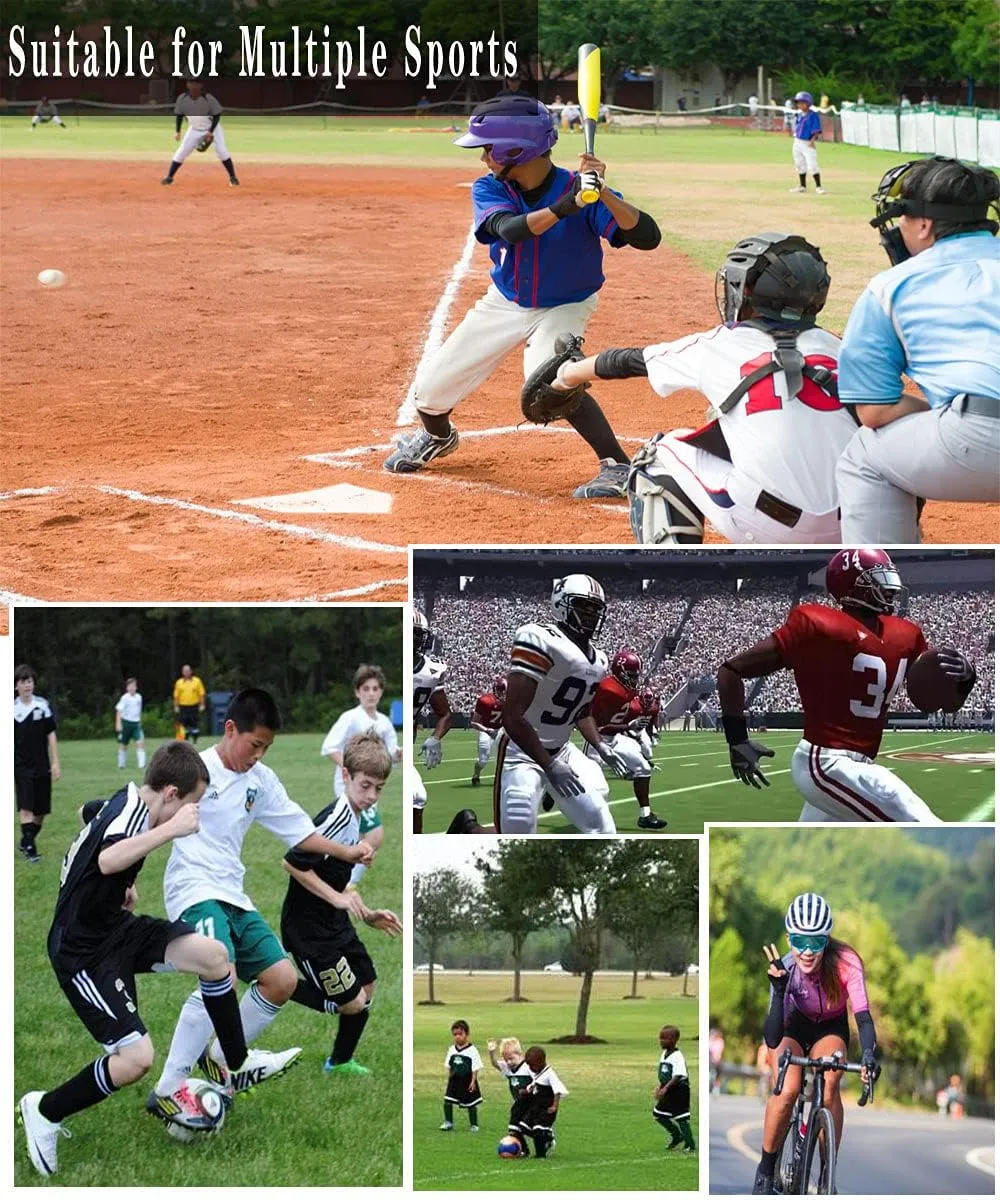 Baseball Socks 3 Pairs for Kid Youth Adult(4-20 Years Old) Team Sport Athletic Soccer Socks Cushion Softball Socks