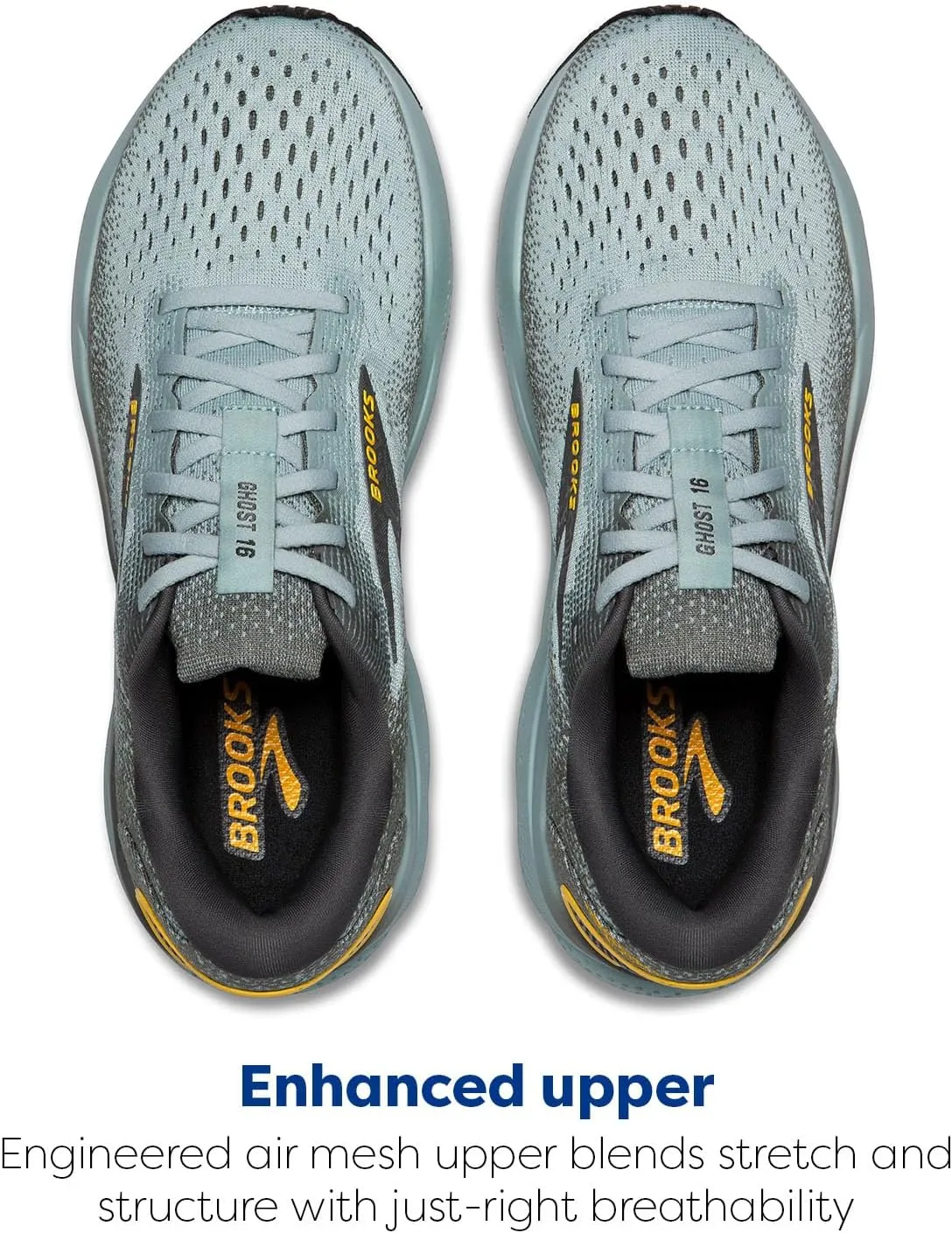 Brooks Mens Ghost 16 Neutral Running Shoe