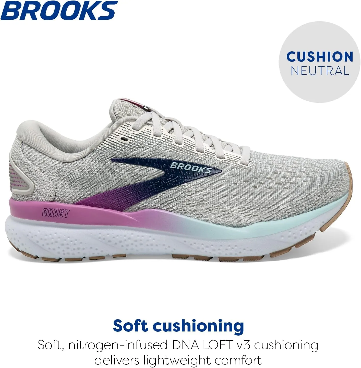 Brooks Womens Ghost 16 Neutral Running Shoe