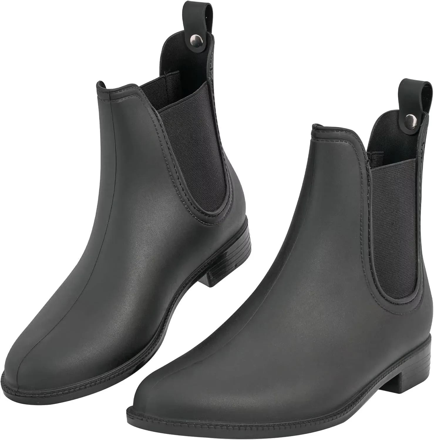 DaeRainy Women's Ankle Rain Boots Waterproof Chelsea Rain Boots Women Short Rain Booties for Outdoor