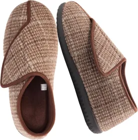 Diabetic Shoes for Men Extra Wide Width Adjustable Men's Diabetic Shoes with Plush Lining Diabetic Slippers for Men Extra Wide Width Foot Pain Relief