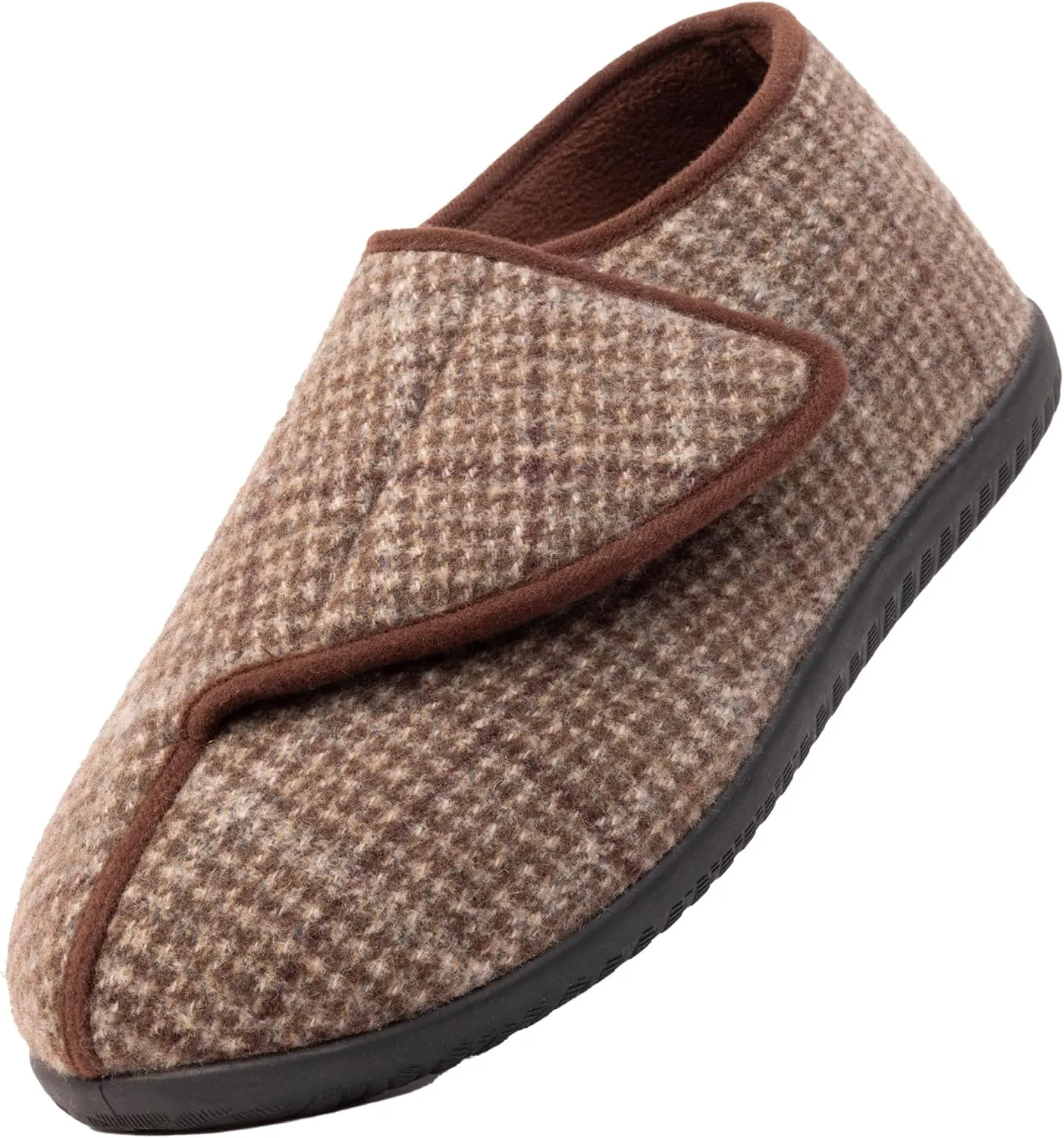 Diabetic Shoes for Men Extra Wide Width Adjustable Men's Diabetic Shoes with Plush Lining Diabetic Slippers for Men Extra Wide Width Foot Pain Relief