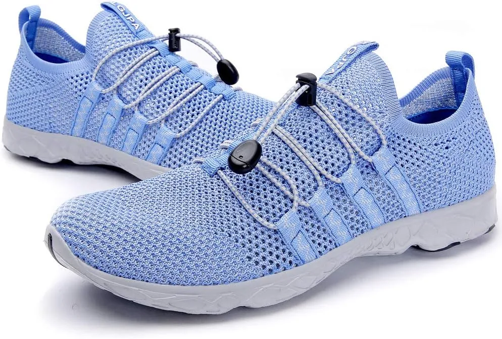 DLGJPA Women's Lightweight Quick Drying Aqua Water Shoes Athletic Sport Walking Shoes