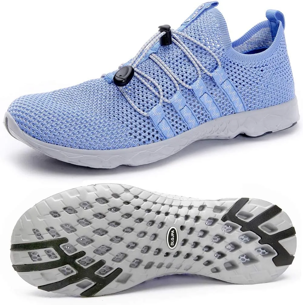 DLGJPA Women's Lightweight Quick Drying Aqua Water Shoes Athletic Sport Walking Shoes