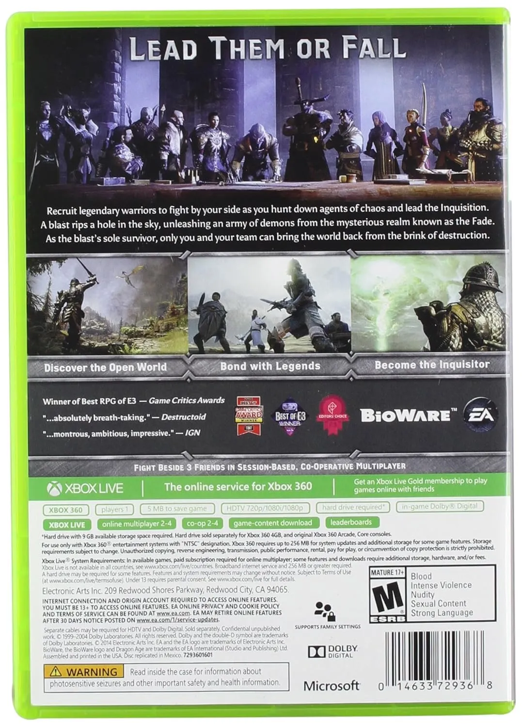 Dragon Age Inquisition - Standard Edition - Xbox 360