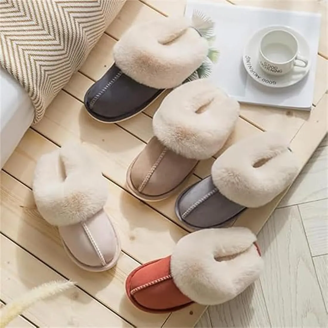 Dreamtoe Slippers, Women's Microsuede Indoor Outdoor Slippers, Winter Slippers for Women