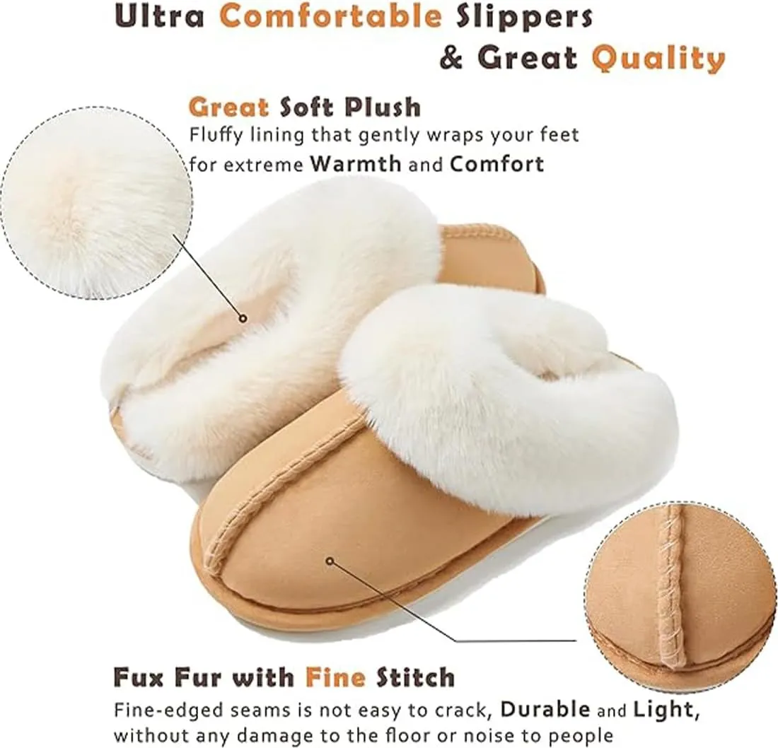Dreamtoe Slippers, Women's Microsuede Indoor Outdoor Slippers, Winter Slippers for Women