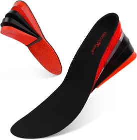 ERGOfoot Height Increase Insoles for Men, 4 Layers Adjustable Shoe Lifts Up to 3.54 Inches, Comfortable Height Boosting Insoles, Relieve Foot Pressure, Make You Taller All Day