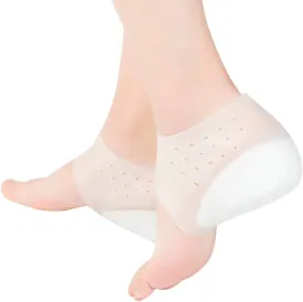 EXCEART Heel Cup Insoles Half Height Increase Insoles Invisible Silicone Shoe Lift Heel Pads 5.5CM Men Women (for Size 40-46)