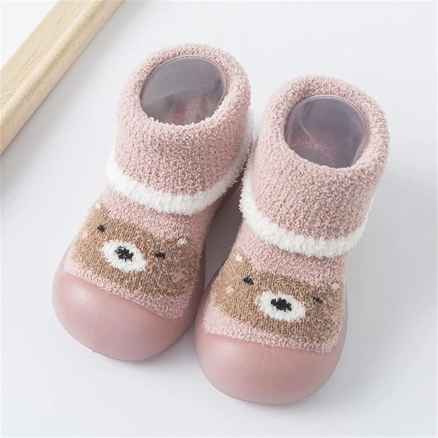 First Walking Shoes Baby Shoes Boys Girls Non Slip Soft Sole Sneakers Lightweight Infant Slip-On Sneakers