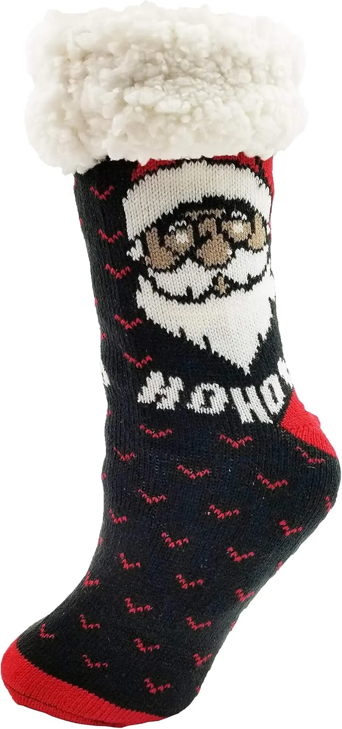 Fluffy Thermal Sherpa Slipper Socks, 3 Pairs for Women, Ultra Soft Christmas Winter Non Skid