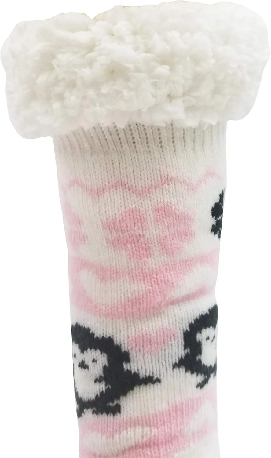 Fluffy Thermal Sherpa Slipper Socks, 3 Pairs for Women, Ultra Soft Christmas Winter Non Skid