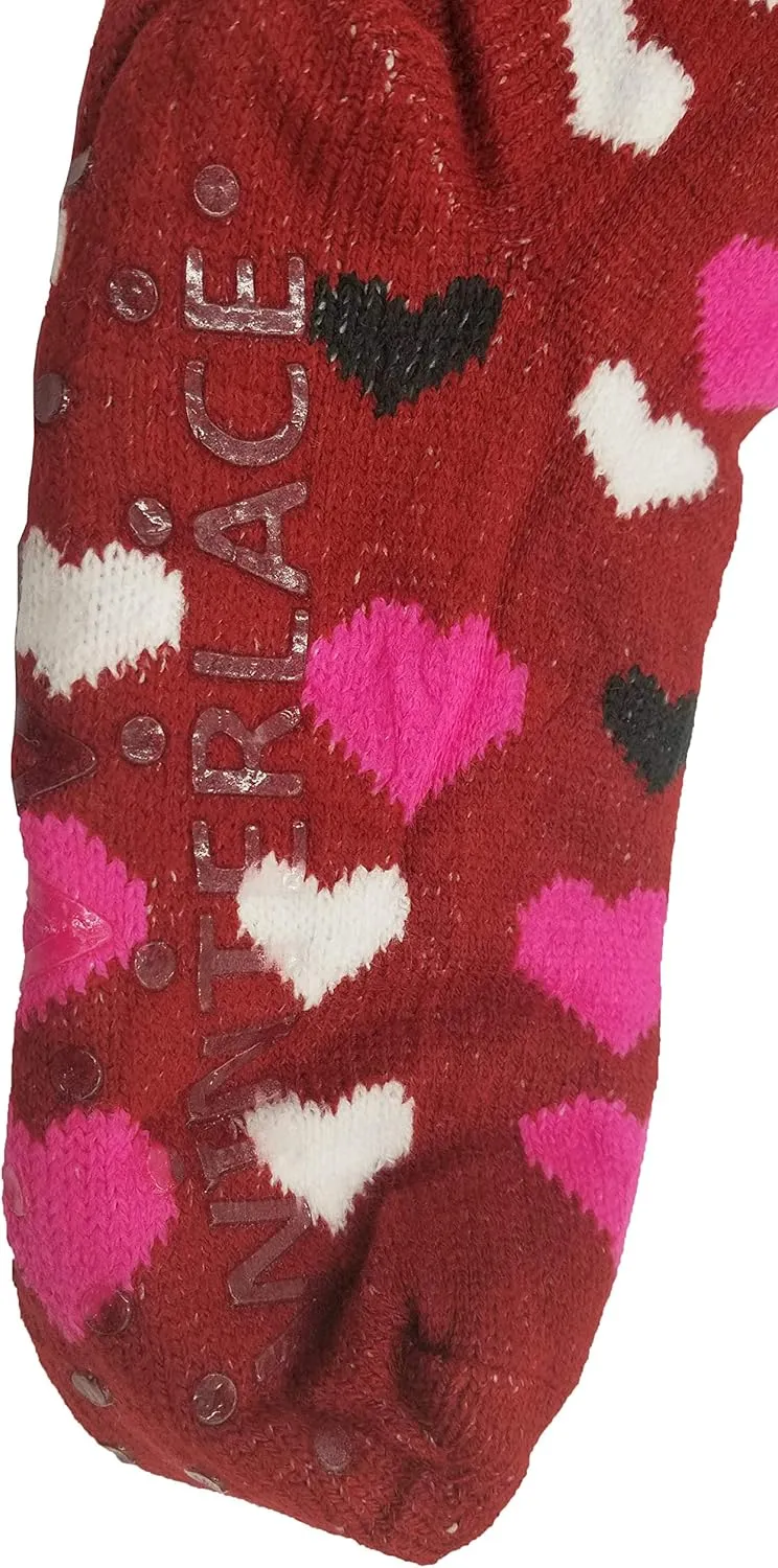 Fluffy Thermal Sherpa Slipper Socks, 3 Pairs for Women, Ultra Soft Christmas Winter Non Skid