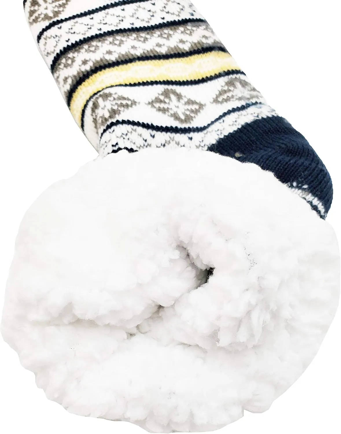 Fluffy Thermal Sherpa Slipper Socks, 3 Pairs for Women, Ultra Soft Christmas Winter Non Skid