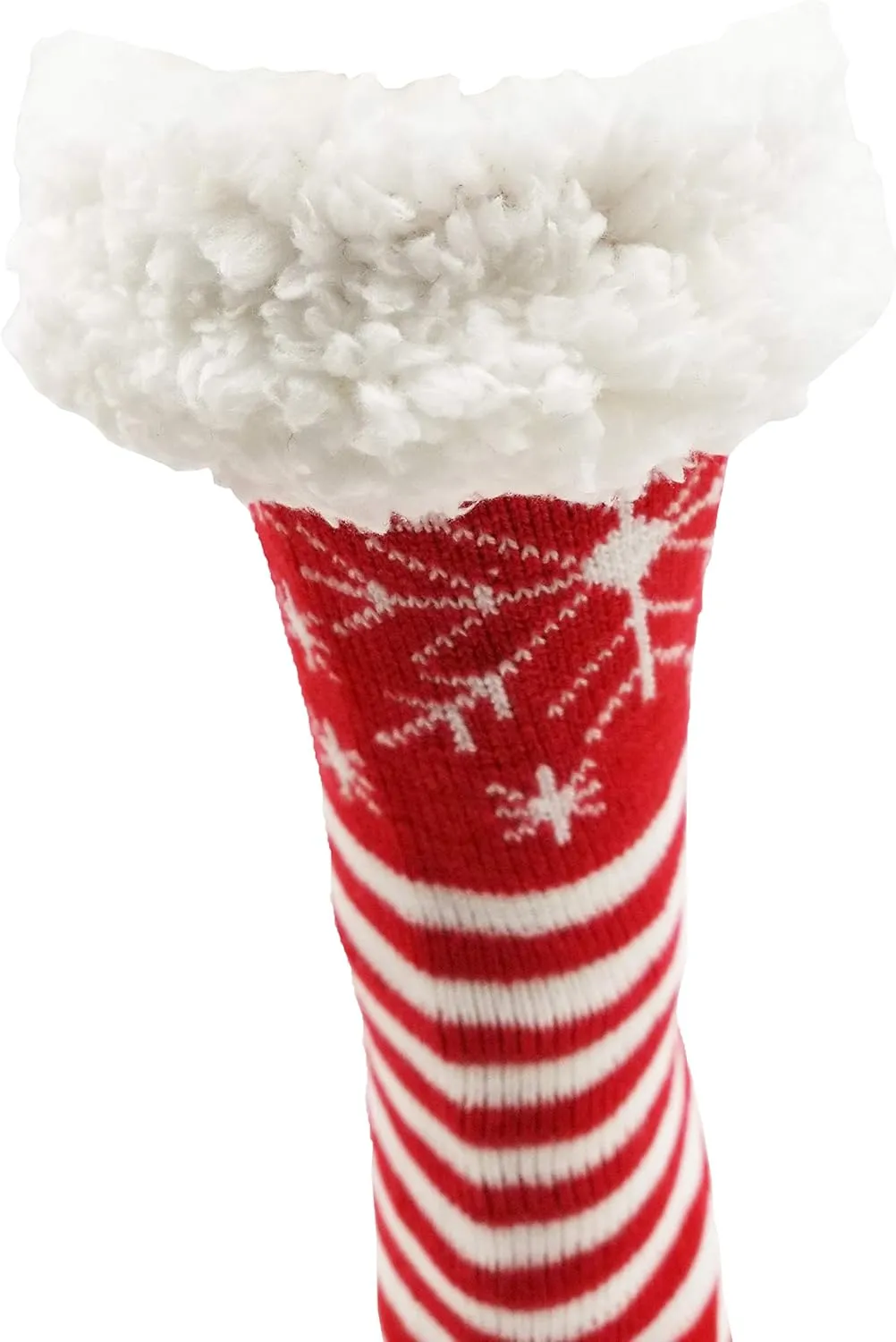 Fluffy Thermal Sherpa Slipper Socks, 3 Pairs for Women, Ultra Soft Christmas Winter Non Skid