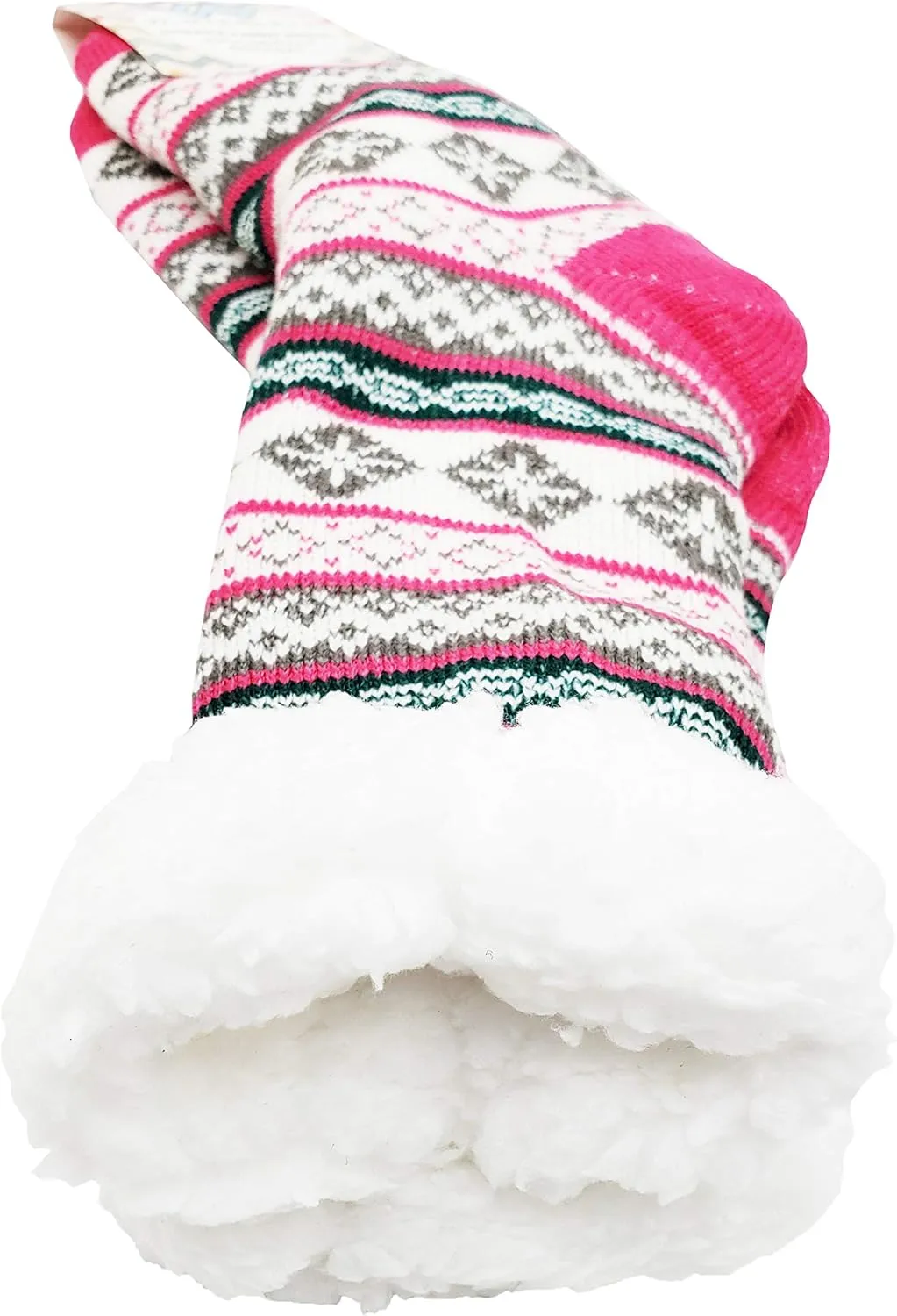 Fluffy Thermal Sherpa Slipper Socks, 3 Pairs for Women, Ultra Soft Christmas Winter Non Skid