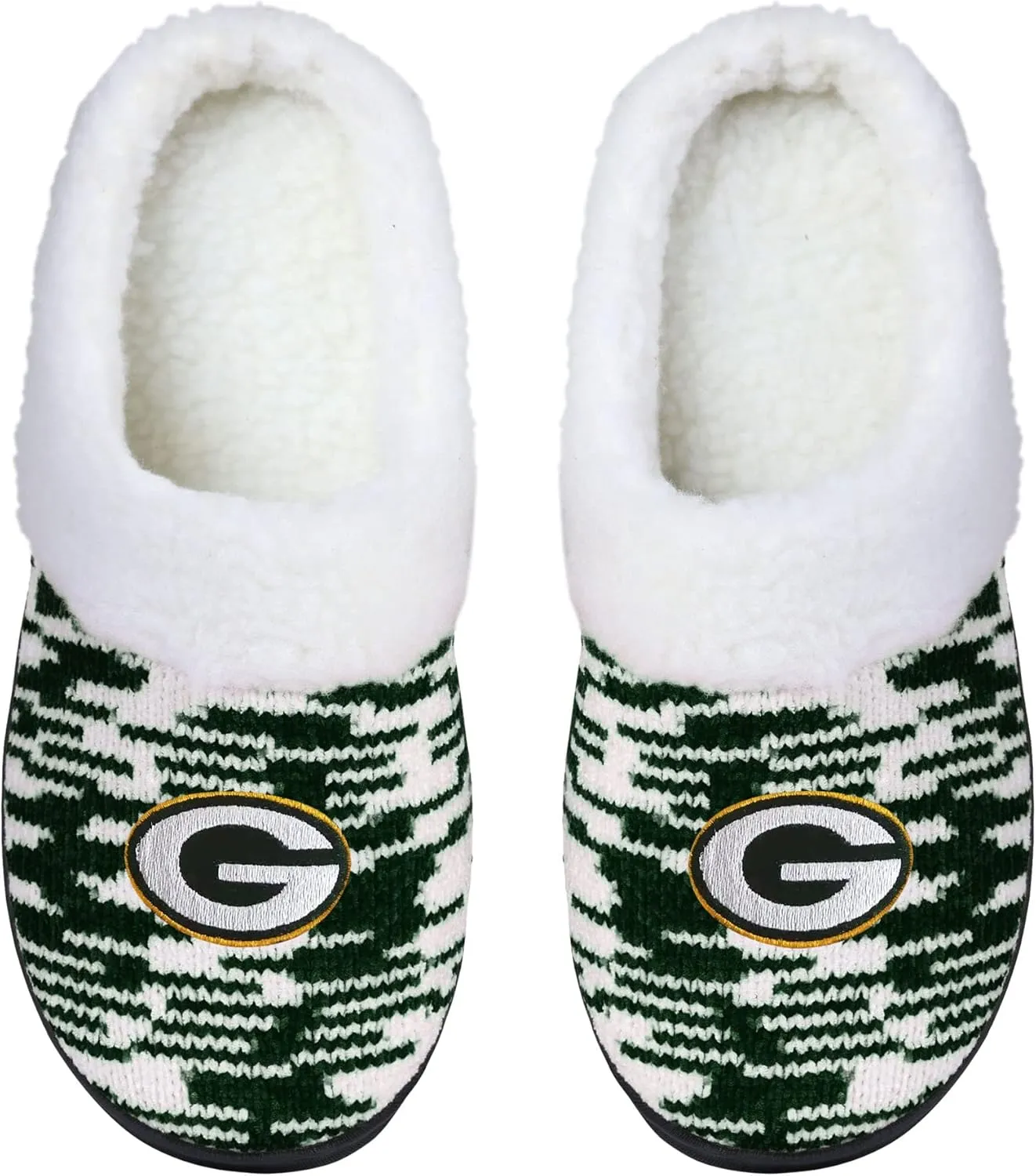 FOCO NFL Sherpa Lined Colorblend Cup Sole Slippers