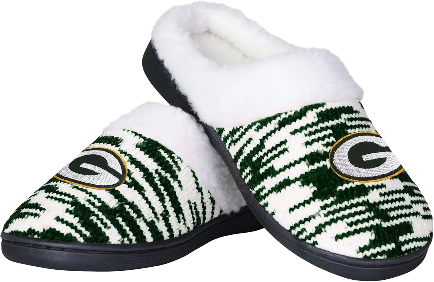 FOCO NFL Sherpa Lined Colorblend Cup Sole Slippers