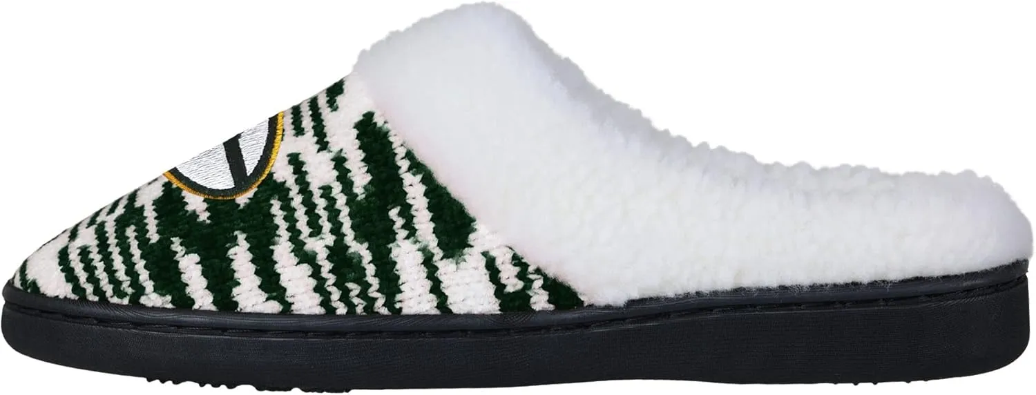 FOCO NFL Sherpa Lined Colorblend Cup Sole Slippers
