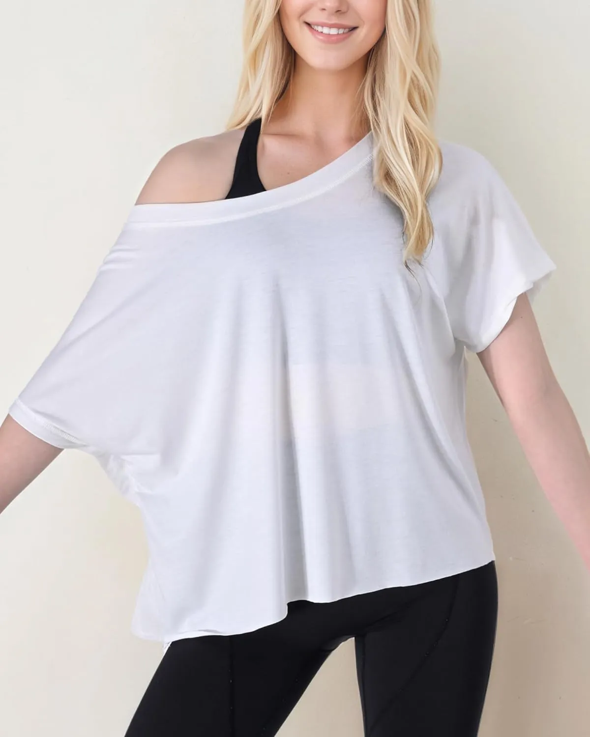 FOTN Open Back Workout Tops for Women 2025 Backless Short Sleeve Athletic Shirt Loose Fit for Running Yoga Gym Slouchy Tennis