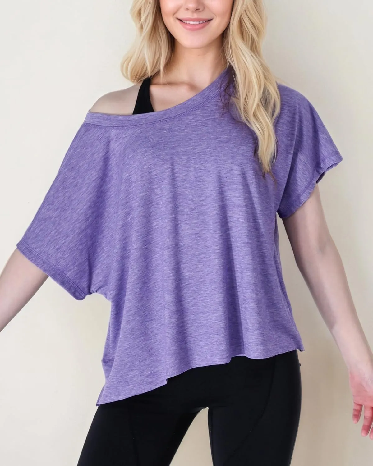 FOTN Open Back Workout Tops for Women 2025 Backless Short Sleeve Athletic Shirt Loose Fit for Running Yoga Gym Slouchy Tennis