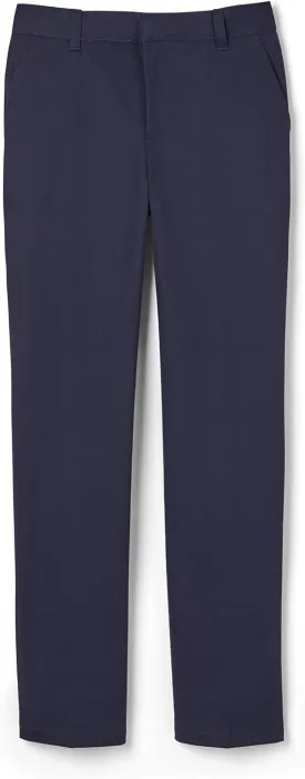 French Toast Boys' Relaxed Fit Twill Pant with Adjustable Waist in Standard Slim and Husky