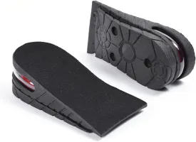 Height Increase Insoles 2 Layers, 1.2 to 1.8 Inches, Universal Non-Slip Air Up Shoe Lifts Half Shoe Inserts, Variable Height Increasing Taller Shoes with Air Cushion for Women and Men, 1 Pair