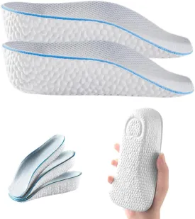Height Increase Insoles, 2025 New Steppers Insoles for Men Women, Breathable Orthopedic Insoles with Arch Support, Height Increasing Shoes Pads (Gray, Increase 3.5 CM)