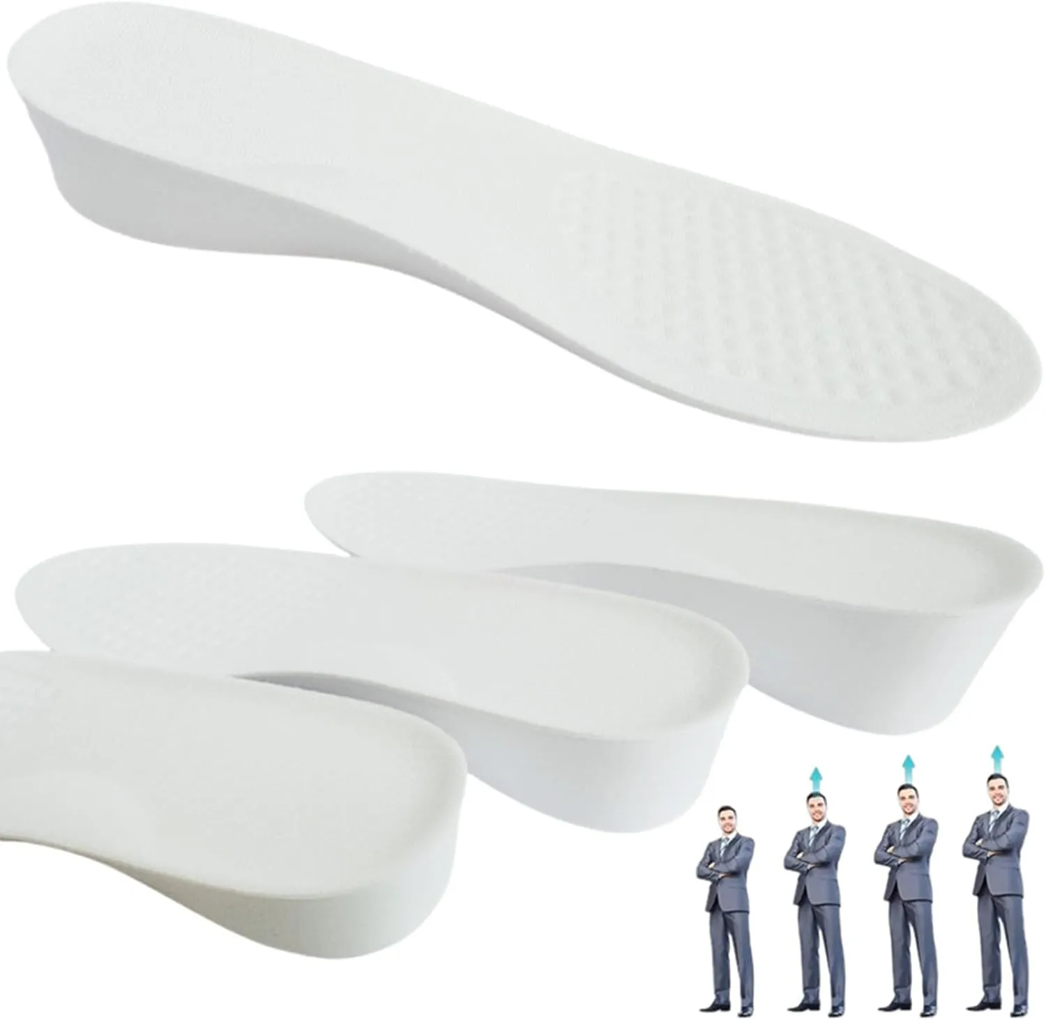 Height Increase Insoles for Women Man,Foot Lifts for Shoes,Insoles That Make You Taller,Height Boosting Insoles for Men,Brandone Height Insoles 3 Inch,Shoe Height Booster (10.47''Lx2.4''UP) (1PAIR)