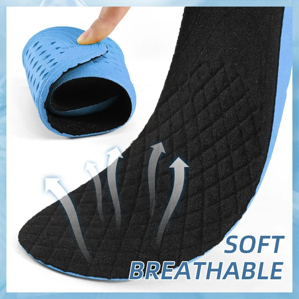 Height Increasing Insoles for Men & WomenShock Absorbing, Breathable, Replacement Sports Shoe Inserts for All-Day Comfort