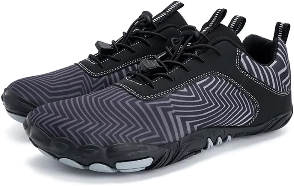 Hike Barefoot Shoes for Winter Autumn Footwear, Minimalist Barefoot Shoes for Men Women Wide Toe Zero Drop Athletic Hiking and Trail Running Shoe