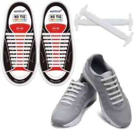 HOMAR No Tie Shoelaces for Kids and Adults Stretch Silicone Elastic No Tie Shoe Laces