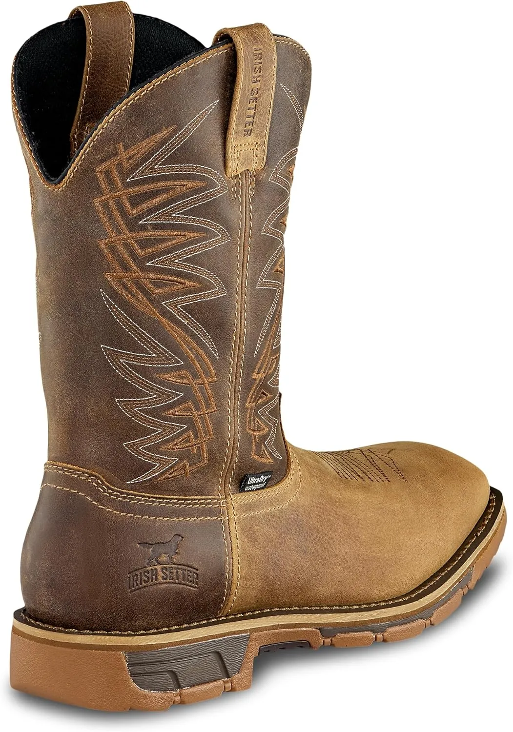 Irish Setter, Marshall, Mens, 11", Waterproof, Steel Safety Toe, Pull-On Work Boot