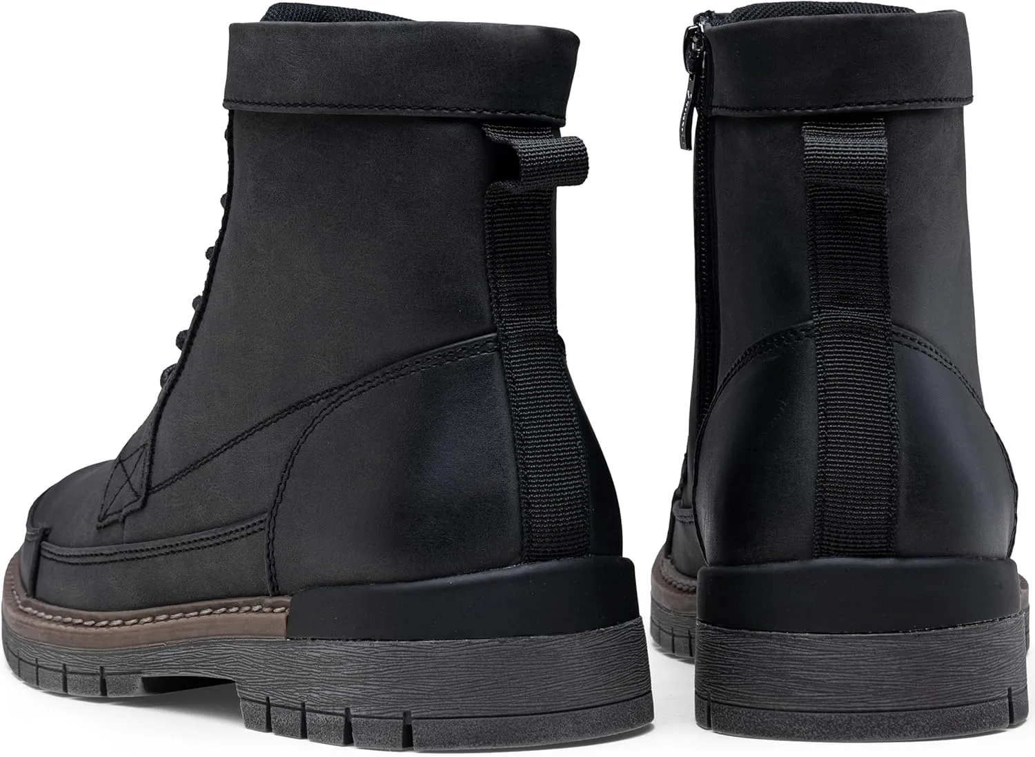 Jousen Mens Boots Casual Motorcycle Boot for Men Chukka Zipper Combat Botas Para Hombre Fashion