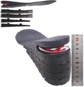 Kalevel Unisex Height Increase Insoles 11cm 4.4 Inches Adjustable Insoles Breathable Insole Insoles Increased Insoles Shoe Lifts Increased Shoe Pad Elevator Insoles for Men Women (Black)