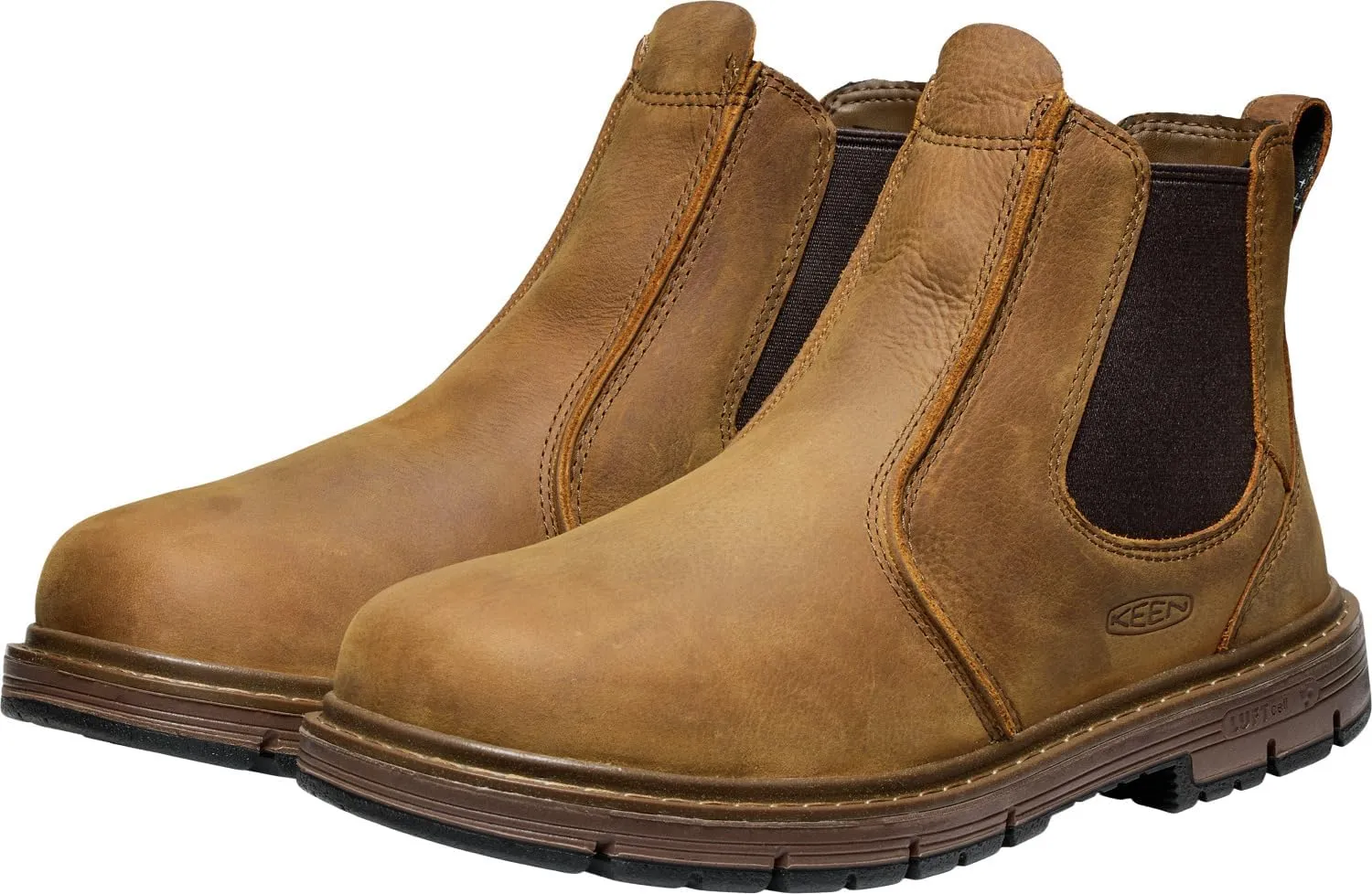 KEEN Utility Men's San Jose Chelsea Alloy Soft Toe 90 Degree Heel Pull on Work Boots