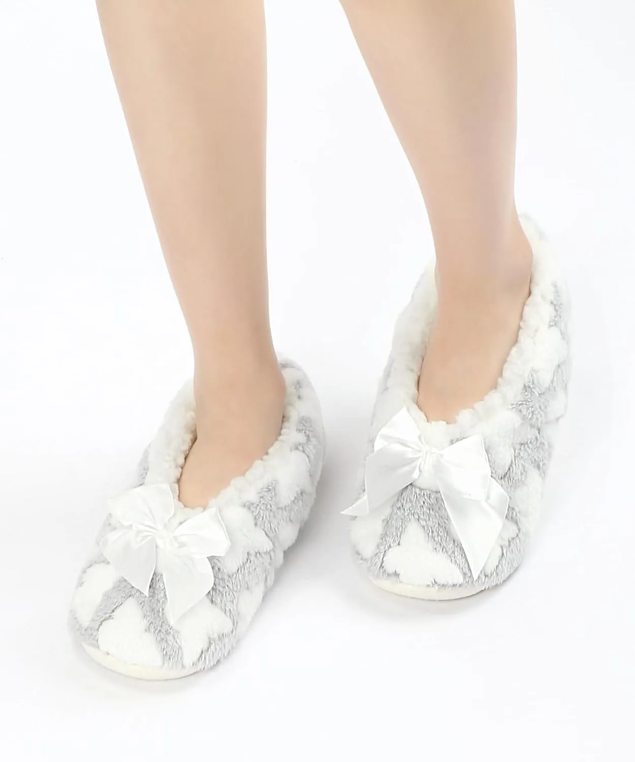Keyela Womens Cozy&Warm Slipper Socks with Grippers-House Socks