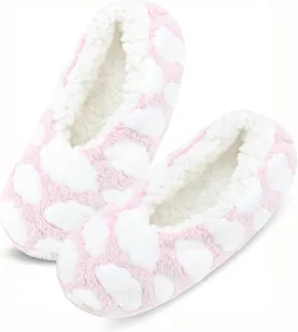 Keyela Womens Cozy&Warm Slipper Socks with Grippers-House Socks
