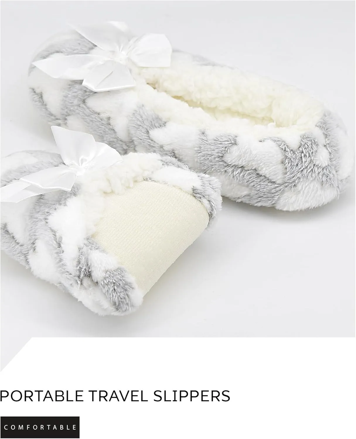 Keyela Womens Cozy&Warm Slipper Socks with Grippers-House Socks