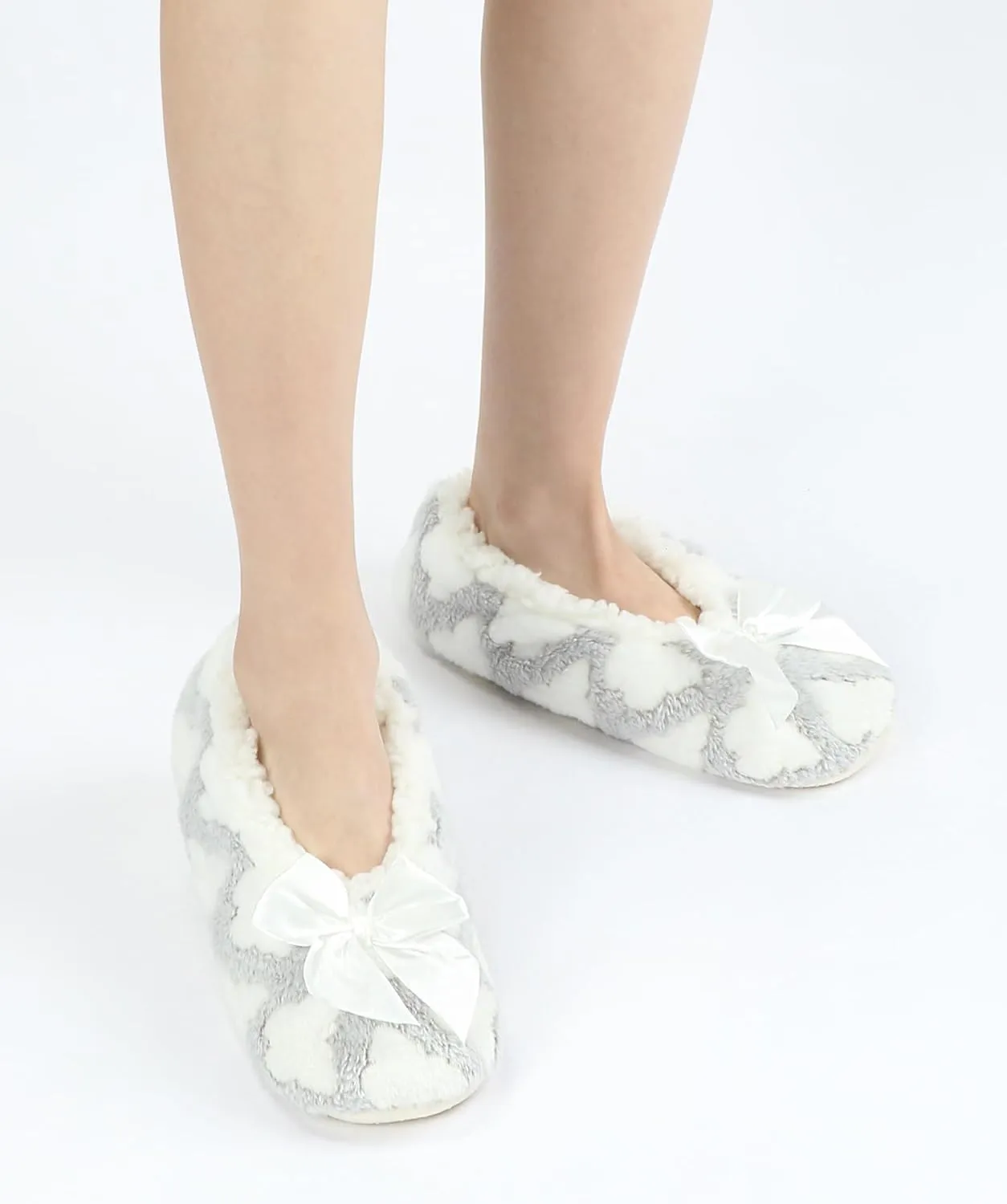 Keyela Womens Cozy&Warm Slipper Socks with Grippers-House Socks
